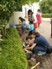 子どもたちも一生懸命植えてくれました