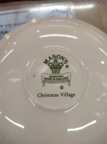 「【買取情報】MASON`S　Christmas Village カップ＆ソーサー　」