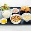 布袋のザンギと麻婆豆腐のセット
