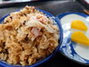 「カニカマ炊き込みご飯作ってみた(^O^)‼️。」
