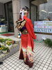 ママさんの振袖がとても素敵でした「御成人おめでとうございます」