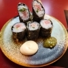 揚げねぎまぐろ「高知の寿し一貫あぞうの店が、せっかくグルメに紹介されました。」