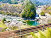「寝覚の床周辺の桜は満開で今が見頃です！【長野県木曽郡上松町　絶景テラスでランチが食べられるドライブイン！お土産】」