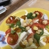 豆腐のサラダ