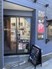スマートクリア千歳店外入口「店舗移転営業のお知らせ」
