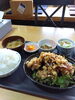 辛ユーリンチー定食「ザクザク衣ともちもち食感！」