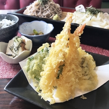 そば天定食 / そば天