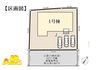 区画図「白岡市下野田　新築戸建住宅　平屋建て　敷地89坪　駐車スペース3台可」