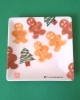 ジンジャーブレッドマン♪　カワイイ「【クリスマス】【初心者】小皿に「イギリスのクリスマス・スイーツ」を絵付け♪ 【絵付け】【体験】」