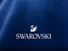 「swarovskiの青いメガネ」