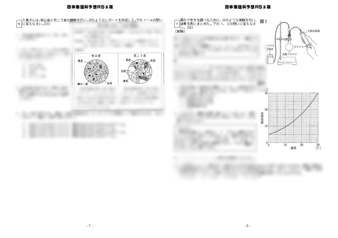 令和５年度宮崎県立高校入試理科予想４です「宮崎県立高校入学試験理科予想問題を作成しました。【塾/宮崎/受験/中学生/統一模試/講習】」