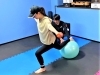 トレーニング風景「メニュー紹介～ダイエットコース～【脳と体幹を楽しく鍛える！　自分のぺースで運動ができるパーソナルジム ⚽ 松山市祝谷の f.BRAIning】」