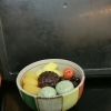 草だんご入りあんみつ