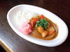 プリプリモツがカレーに合うんですよ❗️コレが。「魚沼のキッチンカー。ORANGEkitchenです。」