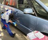 クリスタルキーパーガラスケミカル施工　篠田「お車の【キレイ】約束します！」