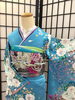 「ふりそでsanQ高砂店👘大輪の牡丹🌸さわやかなお色味コーデ✨【東京都葛飾区限定！成人式の豪華振袖フルセットレンタル)」