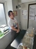 販売の練習もしました「らしくのパン屋さん一口パン、もう一コ♪試作品が出来上がっています」