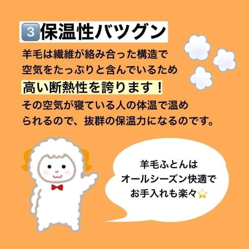 「羊毛ふとんの魅力【岩手県で布団・枕を購入するなら、やよいリビング】」