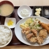 鶏唐揚げ&エビフライ定食