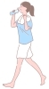 水分補給をしながら汗をかきやすくしていきましょう「夏場に備えて体を暑さに慣らしていきましょう！」