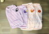 パープル　・　オレンジ　♡ワッペンはフリル袖「New わんこクールＴシャツ　(^-^)」