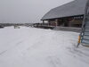 駐車場は圧雪になっております。「雪ですねぇ～　元気に営業中です【福島市/道の駅つちゆ/土湯温泉】」