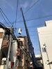 施工中「大阪市港区　N様邸　大阪ガス製ガスヒートポンプエアコンからダイキン製マルチエアコンへ取替工事」