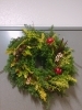 玄関に飾ってあります「クリスマスリースでお出迎え」