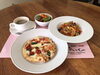 パスタランチはサラダ ドリンク付きで¥800「ぴあっとの緊急事態宣言  全メニュー2割引き」