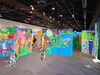 13日迄開催「コラボ企画　段ボールアート」