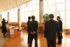 「玄奘大学（台湾）の皆さんをお招きし、大学間交流に関する協定調印式を行いました」