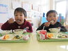 給食がたくさん食べられるようになったよ♡「令和2年度　最後の給食でした。」