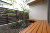「《新築外構もグリーンライフで》家族みんなが落ち着くお庭。日向ぼっこができる縁側でお茶会も♪」