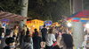 露店が並ぶ境内「【9/21～23開催】福島八幡宮 放生会大祭 「八女福島の燈籠人形」の公演やこの時期限定の切り絵御朱印や翼竜お守りも！」