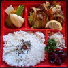 「明日の日替り弁当は鯵のピカタ」
