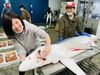 ヨシキリザメと横山さん「世界で最も美しいサメといわれる「ヨシキリザメ」！！」