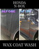 「撥水ワックスコート洗車(ホンダ/N-BOX/Sサイズ)の施工事例をビフォーアフターでご紹介🚗✨」
