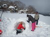 これだけ雪があればかまくらも余裕で作れます「クリエイティブそと遊び・冬」