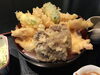 「南魚沼市の割烹だいにんぐ みまつさんで、本気丼！ボリューム満点とりたま天丼。」