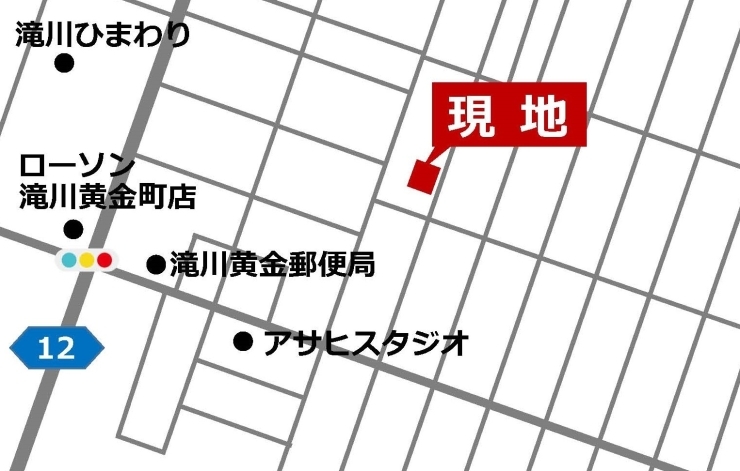 現地の地図です「★新築　完成現場見学会のお知らせ★【4月8日（金）～4月11日（月）】」