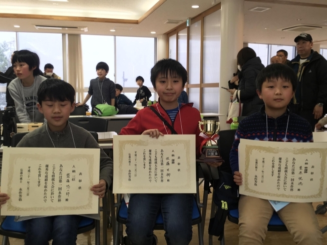 第１回永作杯子供将棋大会「将棋教室を卒業する生徒の父兄から、感謝の言葉を頂きました。」