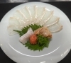 ヒラメ薄造り　1,650円「ひらめまつりに参加しています！　新鮮な平戸のひらめ料理をお楽しみください☆」