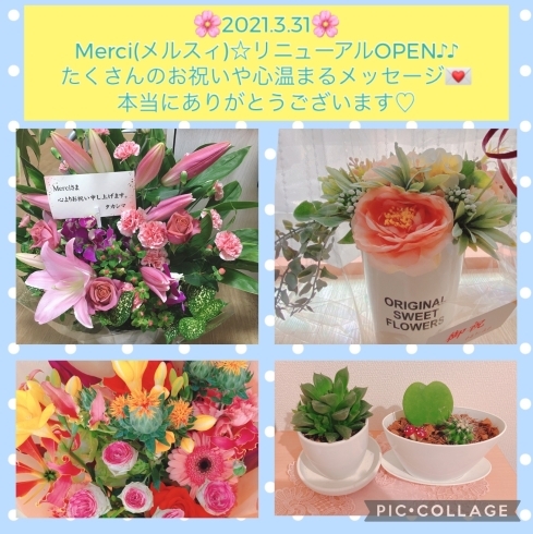 お花に囲まれた癒しの空間でお待ちしています♡「出雲市上塩冶町のエステサロンMerci☆リニューアルOPEN♪」