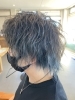 メンズインナーカラーブルーアッシュ メンズインナーカラーブルーアッシュ