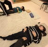 「足圧ボディケア　受講生同士でレッスン中」