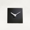 square clock 80 - black iron