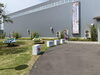 施工後の4つの看板の斜めから見た全体図「しきぶきぶんミュージアム前スポンサー看板取付工事」