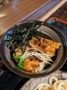 ミニつくば鶏丼「国産小麦を使用✨コシのあるうどんもあります🥰」