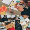 1階スペースでも和やかに作業中♪「新年あけましておめでとうございます　/ 小樽就労継続支援B型事業所らしくワーク」