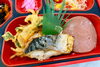 鯖の塩焼きとかき揚げ＆ハムステーキ「６月１１日のお弁当🍱」